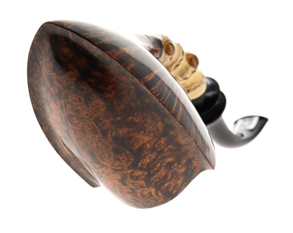 Pipe C-pipe GRUPPO 6 BAMBOO brown smooth shape freehand bent pickaxe