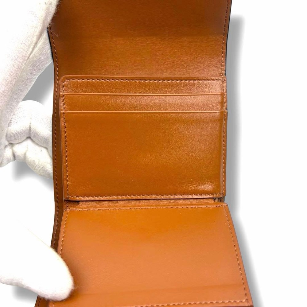 CELINE Small Tri Fold Wallet Triomphe Foldable Wallet From Japan