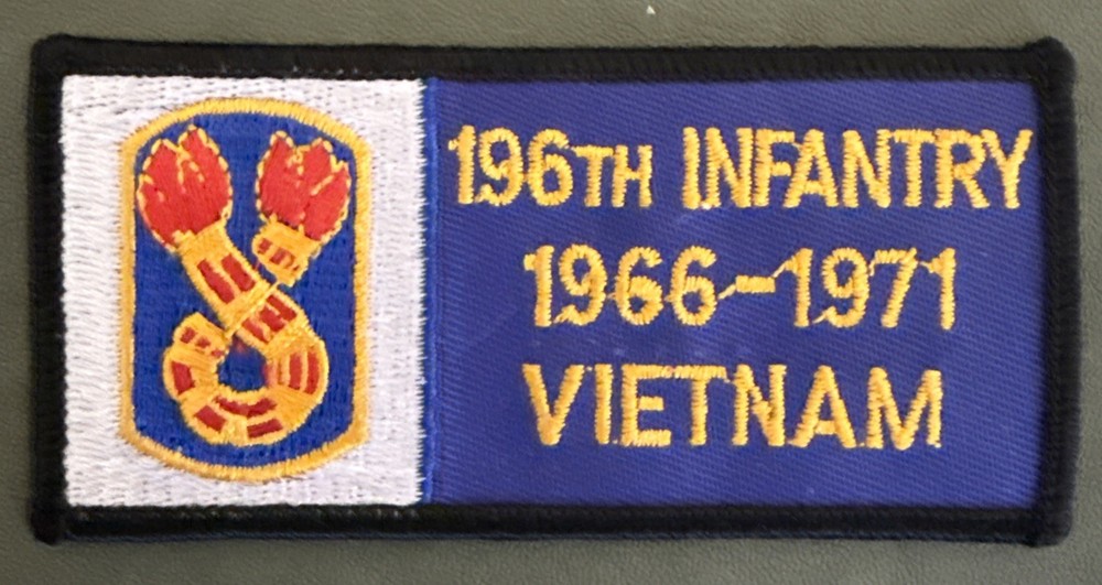196th Infantry Vietnam Patch 1966–1971 Americal Division (4-1/8"x2")