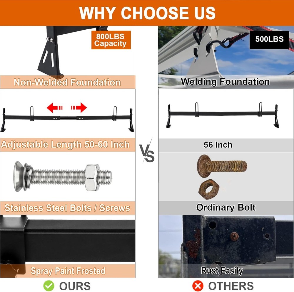 CIRONBOW Van Ladder Racks 3 Bars