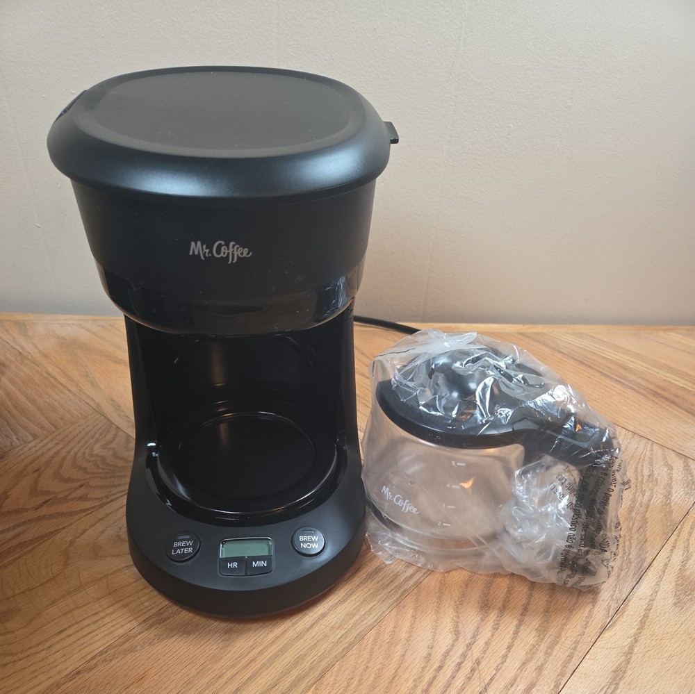 Mr Coffee 5 Cup Mini Brew Programmable Coffee Maker Black Open Box