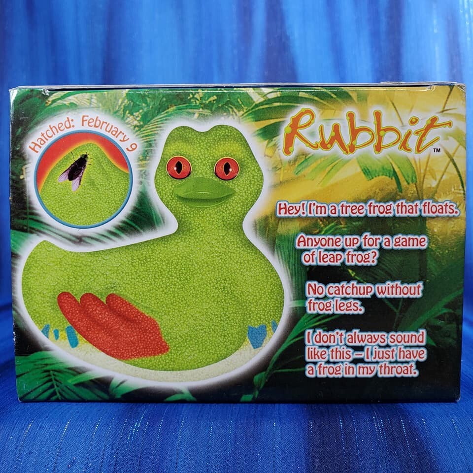 Rubbit Rare Rubba Duck Rubber Duck Frog NIB