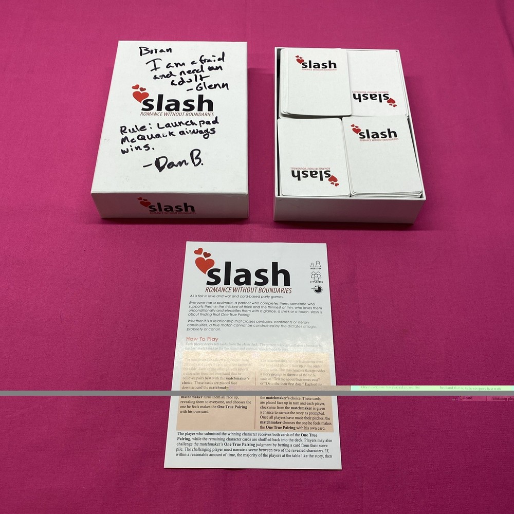 Slash: Romance Without Boundaries Card Game Auto Glenn Given Dan Brian
