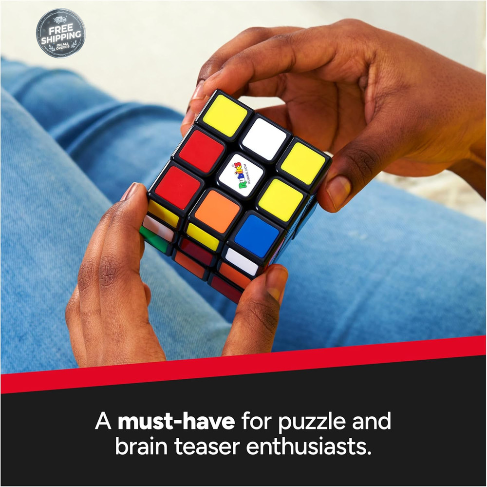 Rubik’s 3x3 Magnetic Speed Cube, Classic Color-Matching Problem Solving Toy
