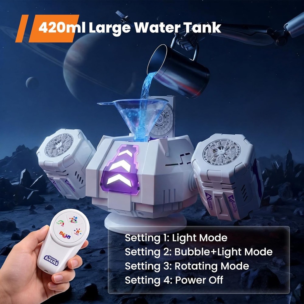 Bubble Machine, 30000+ Bubbles/Min Rechargeable Kids Bubble Machine, Big Bubble