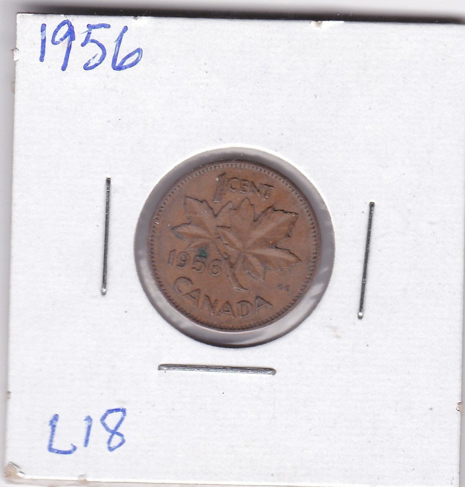 1956 Canada One Cent L18