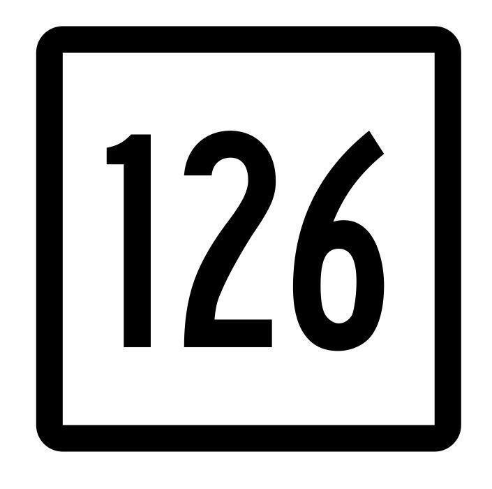 Connecticut State Highway 126 Sticker Decal