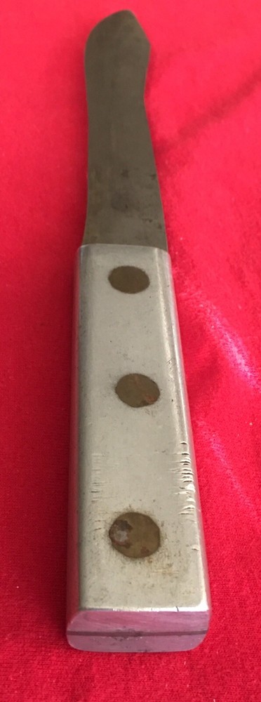 WW2 THEATER KNIFE 6.5” BLADE - SOLID ALUMINUM HANDLE - (3) BRASS RIVETS