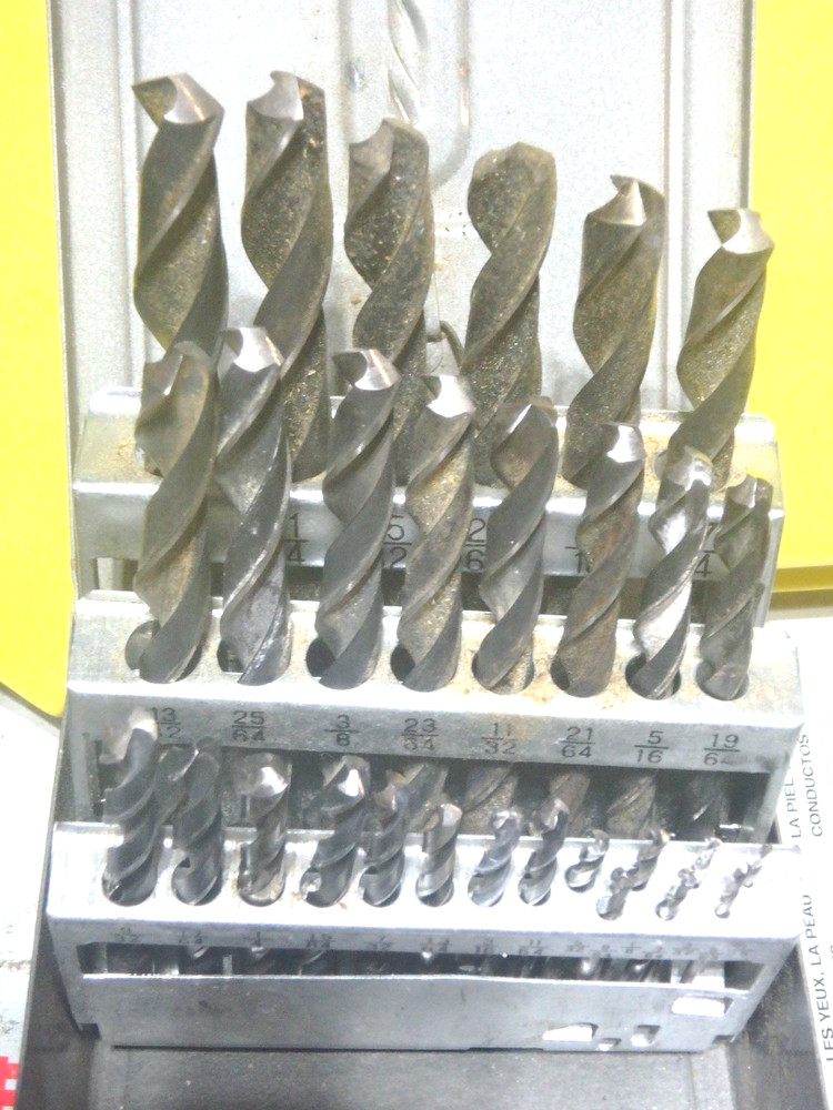 Drill Bit Set Index 1/16"-1/2" Bits Set