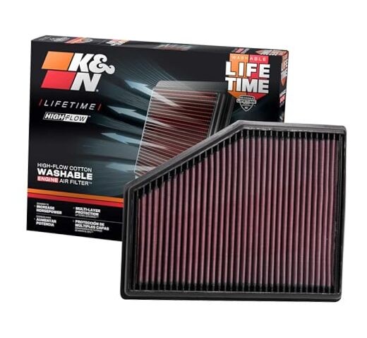 High-Flow Original Lifetime Engine Air Filter: Increase Power: Premium,