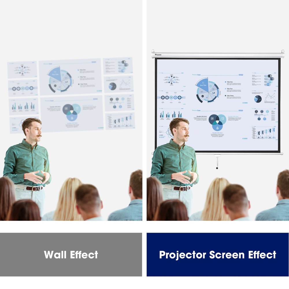 72in Diagonal Manual Projector Screen