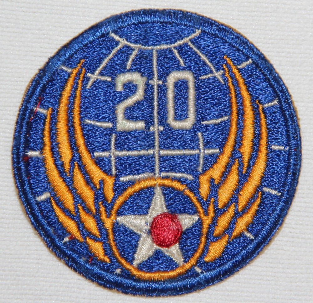 ORIGINAL WWII 20TH AAF AIR CORPS PATCH