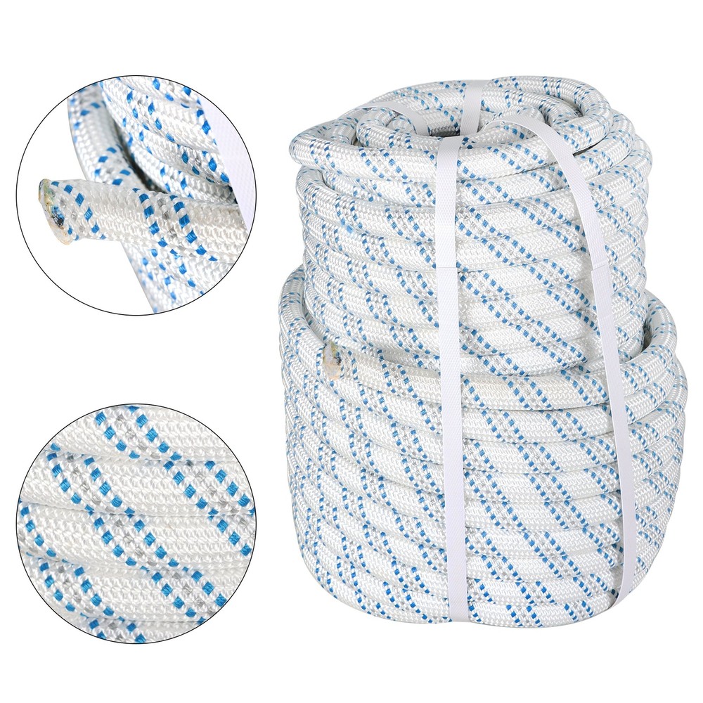 5/8"x150' Braid Nylon Polyester Low-stretch Rope Pulling Rigging 11000lbs