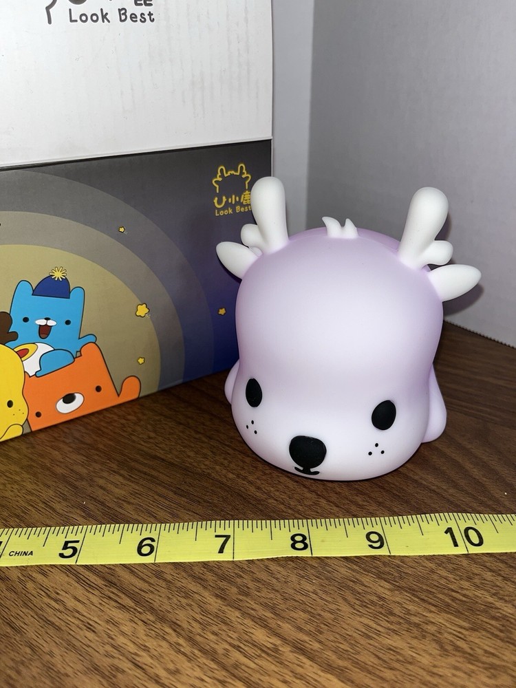 Cute Deer LED Silicone Light Up Touch Sensor Lamp Night Light Japan Import
