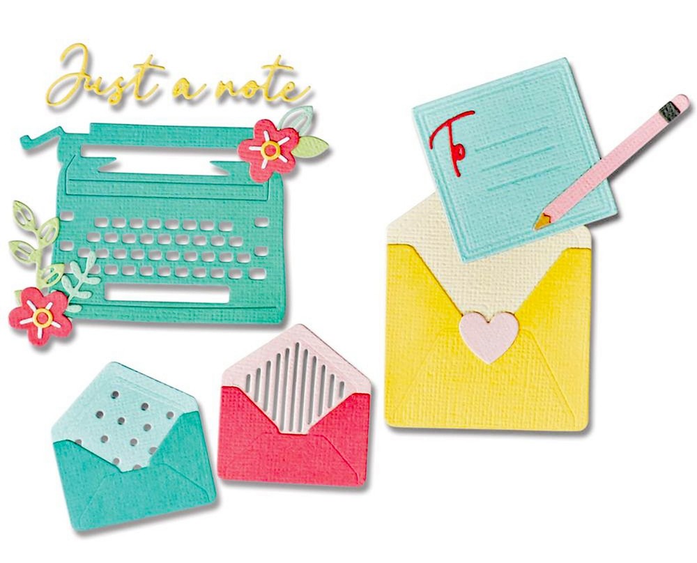 Sizzix Thinlits You've Got Mail 16pc set #665820 Retail $20.99 by Olivia Rose