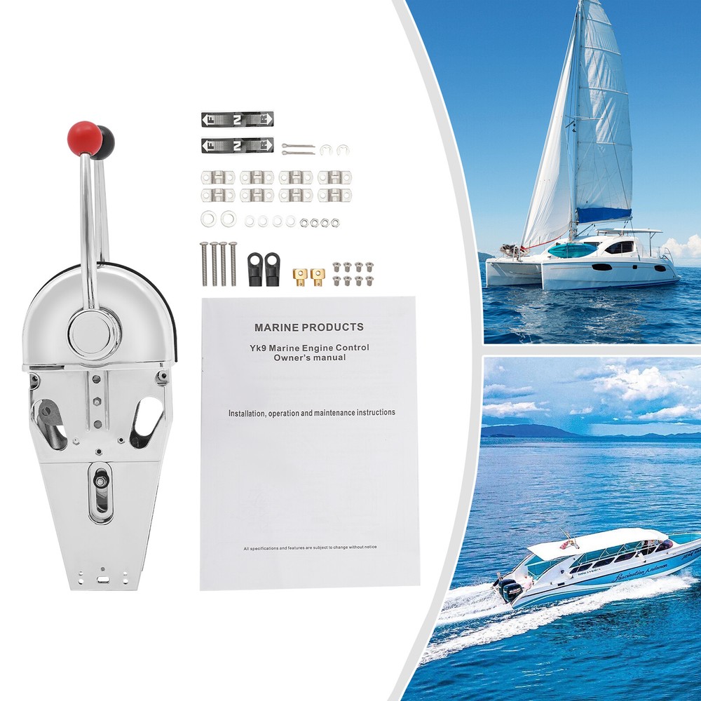 Universal Throttle Control Boat Dual Control Marine Twin Lever Handle