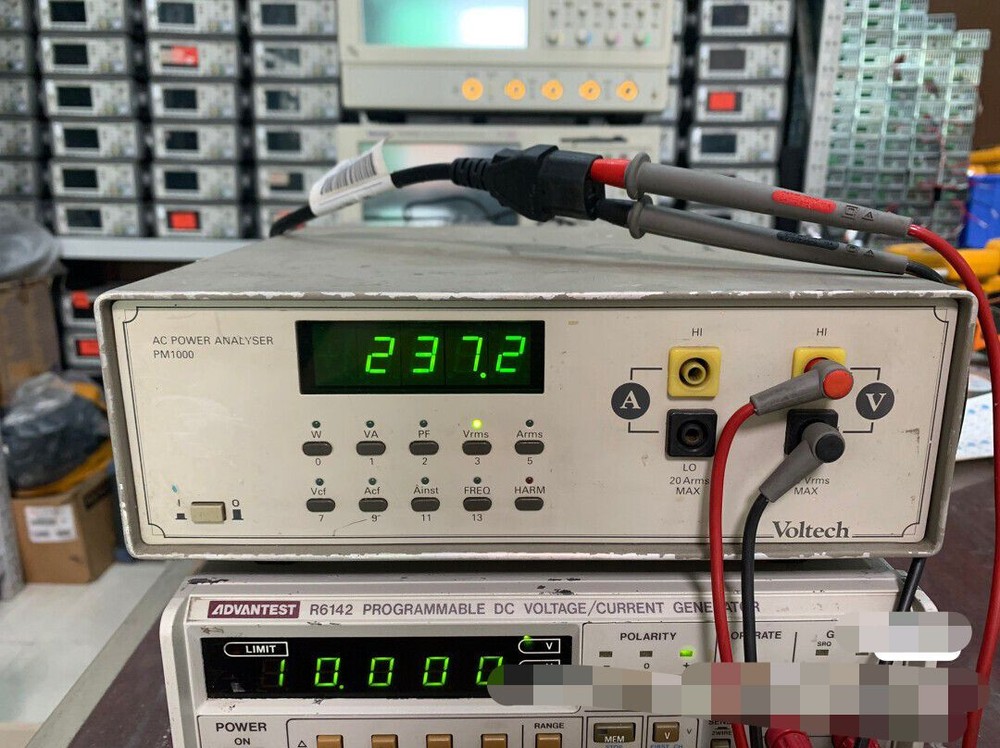 Voltech PM1000 AC Power Analyzer Meter Wattmeter Ammeter Power Factor