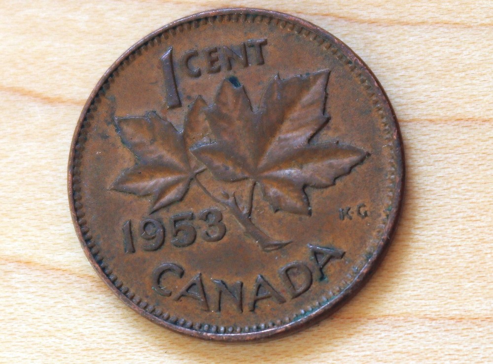 1953 Canada 1 Cent NSF Elizabeth II