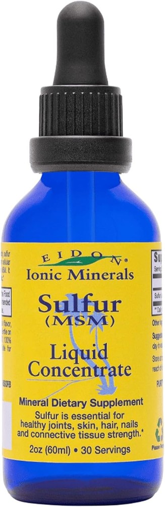 Eidon ic s Liquid Sulfur Concentrate Drops - e ic MSM