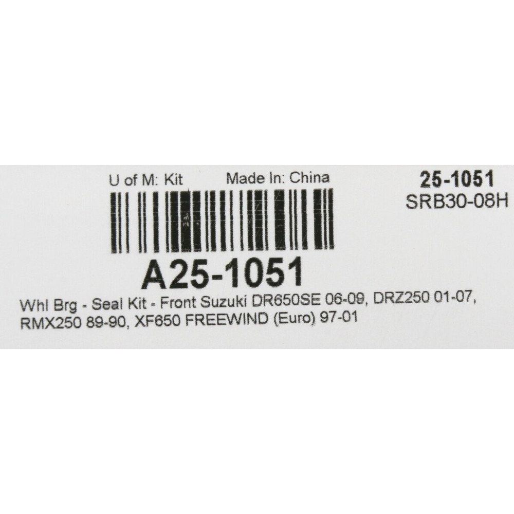 Moose Front Wheel Bearing Kit - A25-1051
