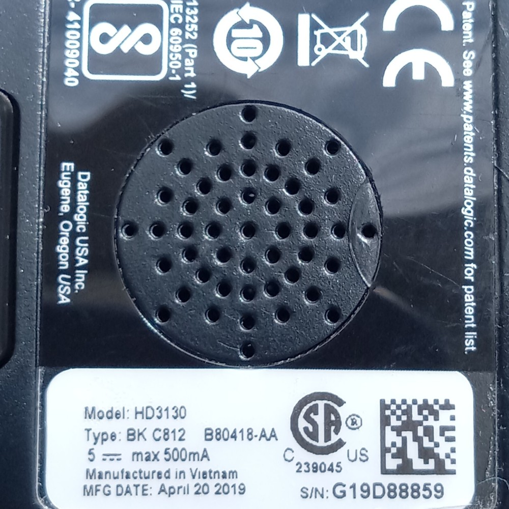 Datalogic Wired USB HD 3130 Barcode Scanner, Pre-owned