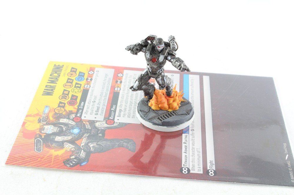 Marvel Crisis Protocol Board Game Figure Painted War Machine Figure