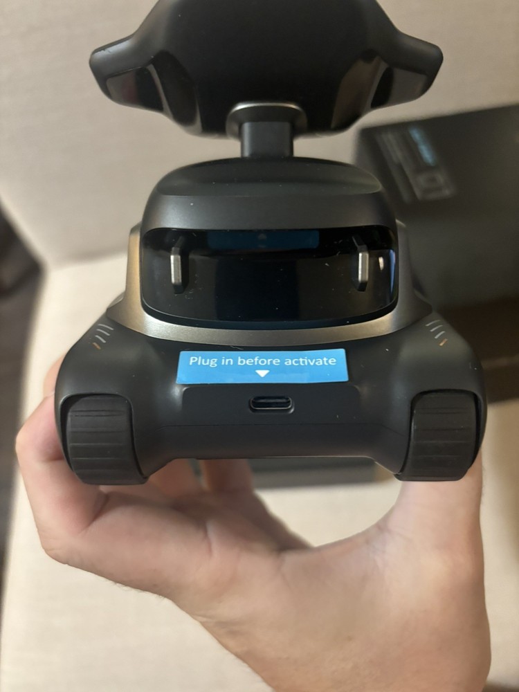 LOOI Robot-Space Black – AI Desktop Robot 4.33 inches, Tested/Working