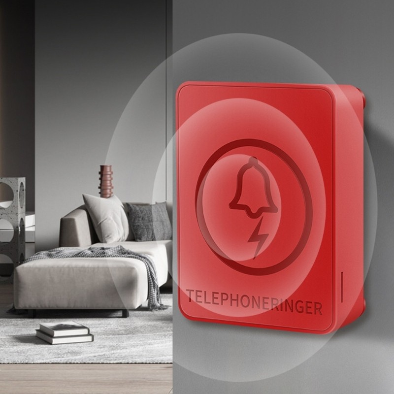 Dustproof Telephone Bells Amplifiers Synchronized Sound Visual Warning for