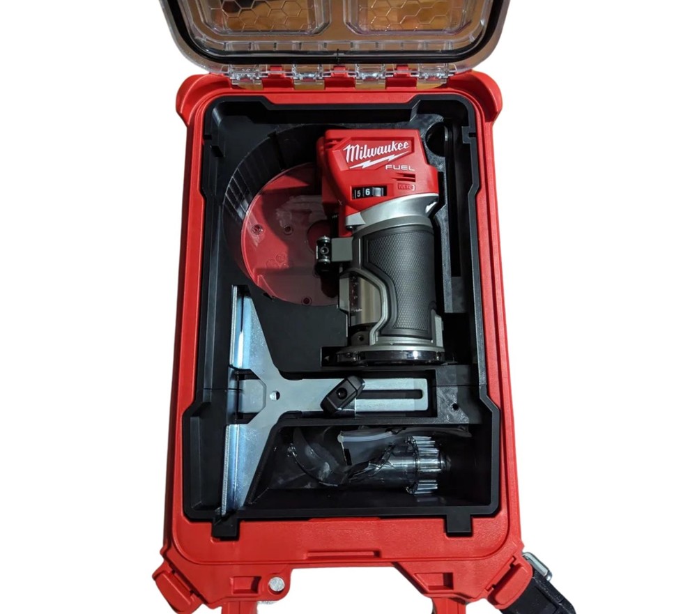 Milwaukee M12 Router Packout Compact Organizer Tool Holder for Secure Storage