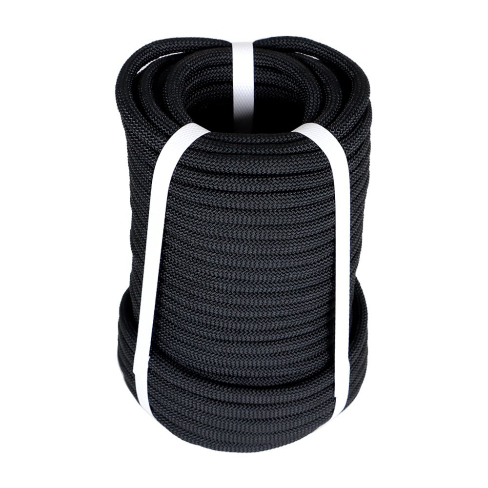 3520Lbs Pulling Braided Polyest Rope Black High Strong Rope 3/8" × 100'
