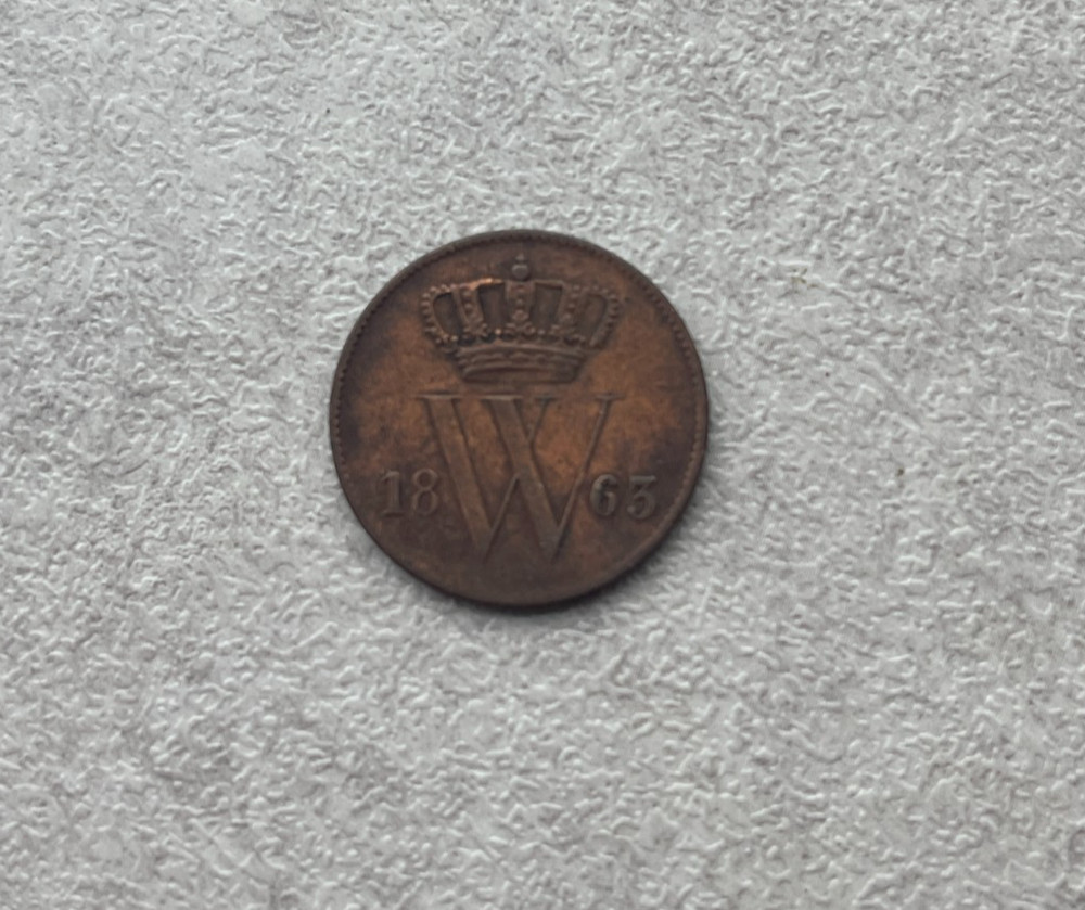 1863 Netherlands 1 One Cent L2