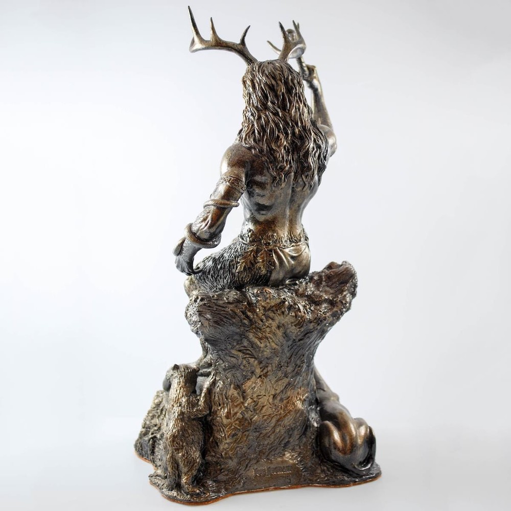 Gwyn ap Nudd (Cernunnos) - Hand cast statue