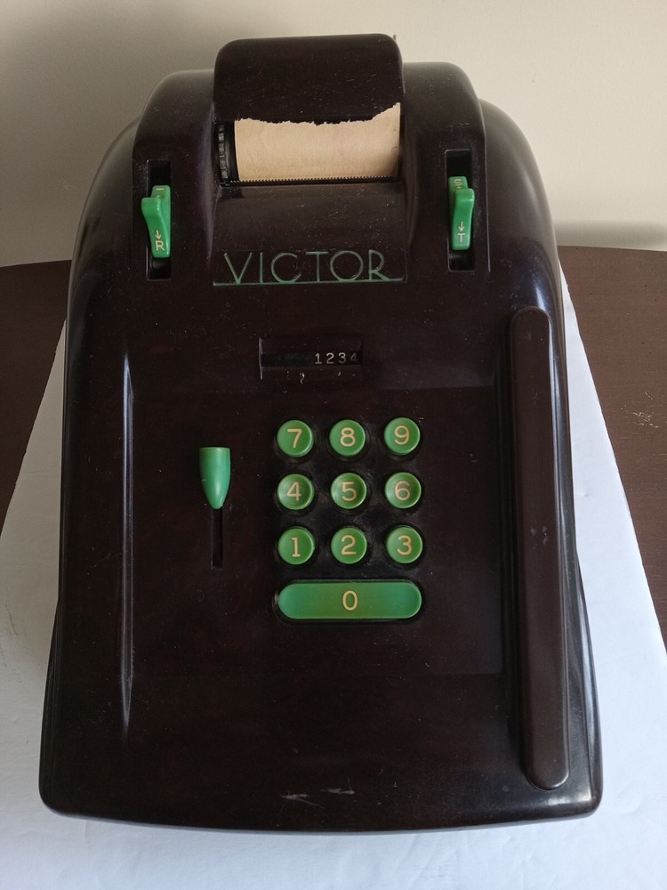 Vtg Victor Electric Adding Machine.