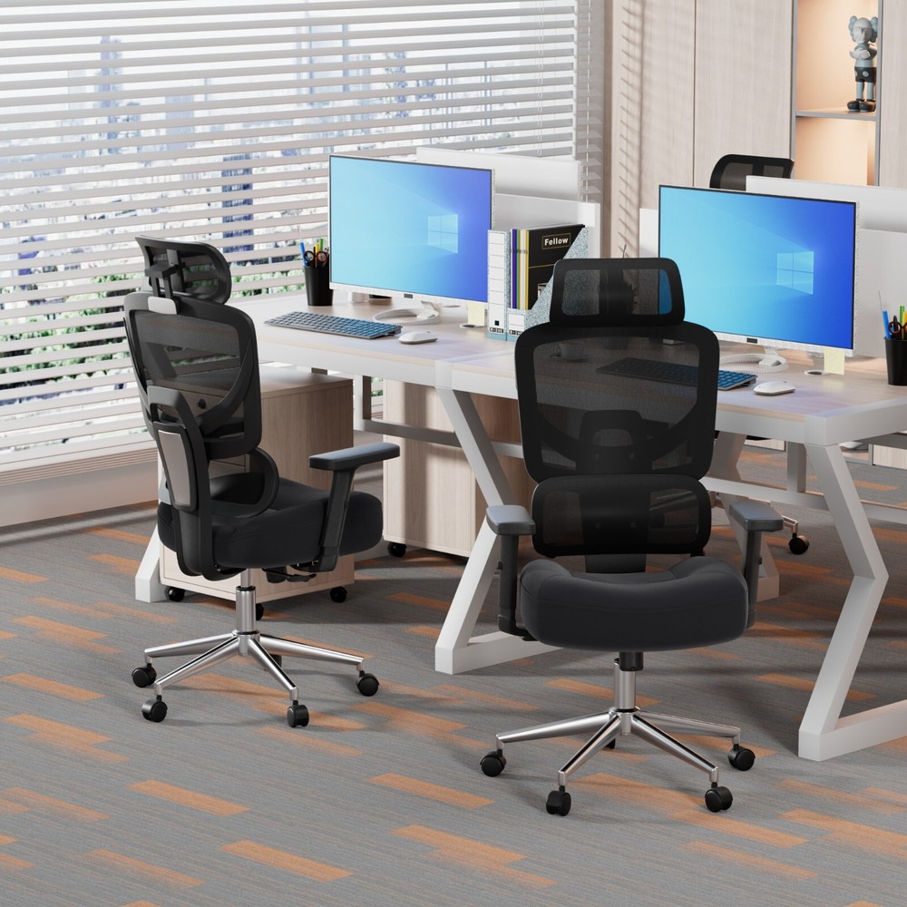 Ergonomic High Back Home Office Computer Desk Chair Mesh Rolling Work Task Chair