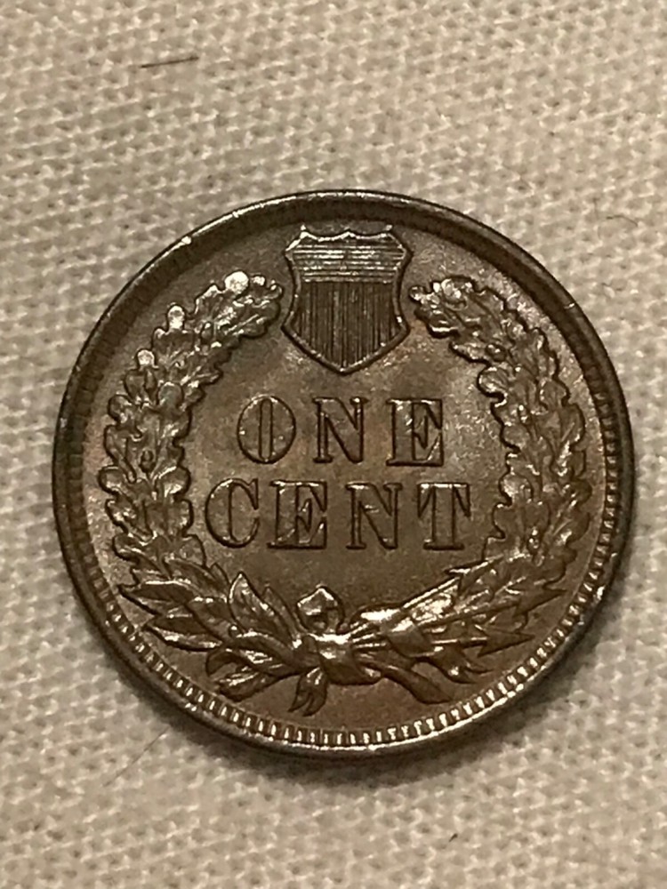 1899 Indian head cent , Lustrous Brown Uncirculated,