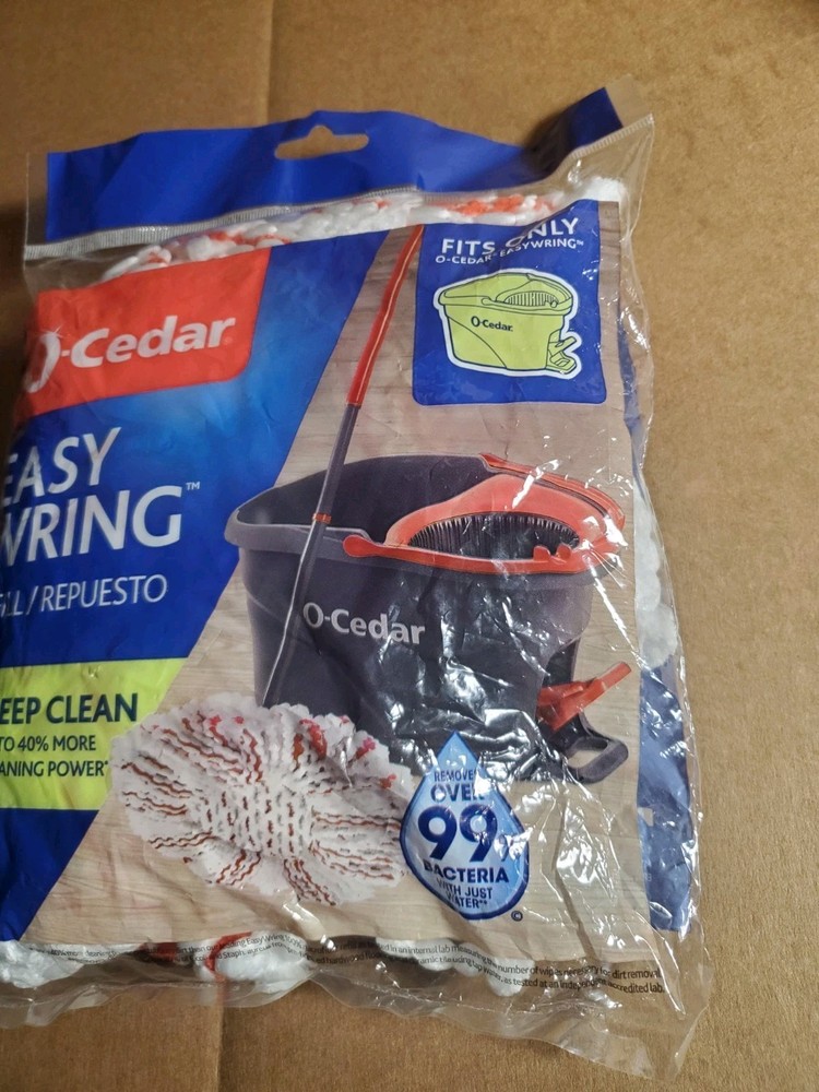 O-Cedar Easy Wring Deep Clean Microfiber Replacement Mop Head Refill Pack Of 3