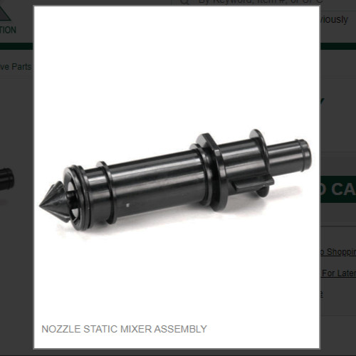 NOZZLE STATIC MIXER ASSEMBLY # 620715835