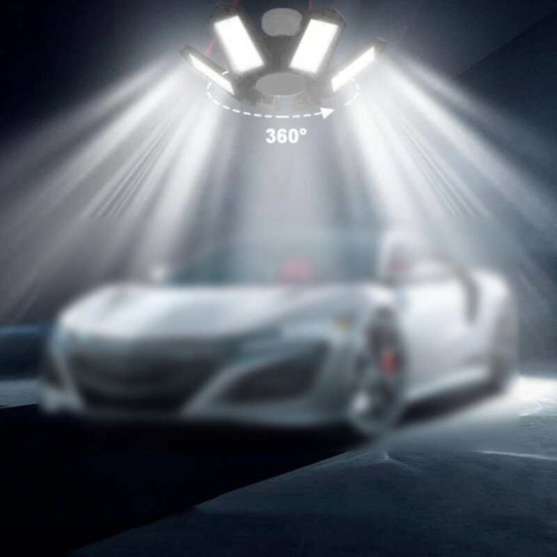 12000000LM LED Garage Light Bright Work Shop Ceiling Light Deformable Bulb Lamp.