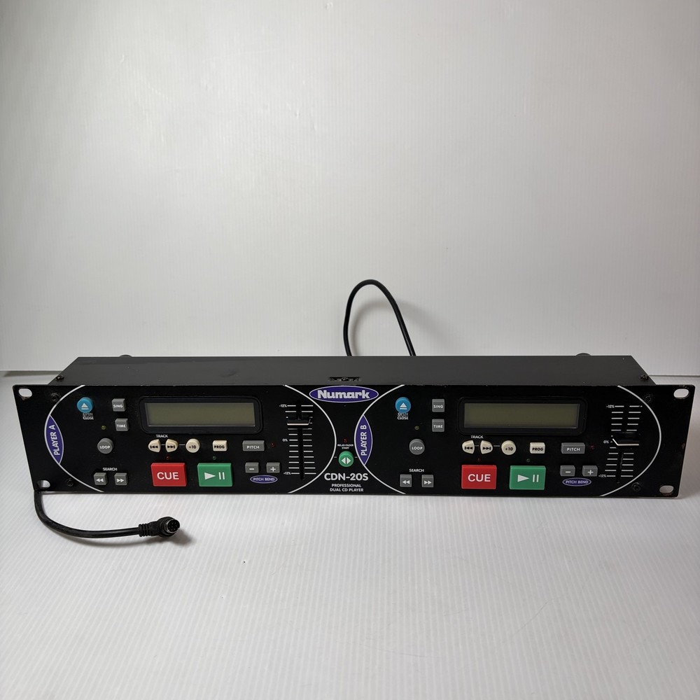 Numark CDN-20S Professional Dual CD Player Controller Unit Only Rack Mount