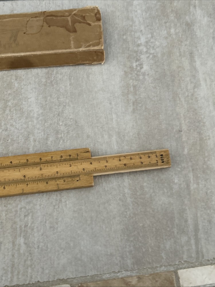 K&E Keuffel & Esser Beginner's Slide Rule N4058W Original Packaging.
