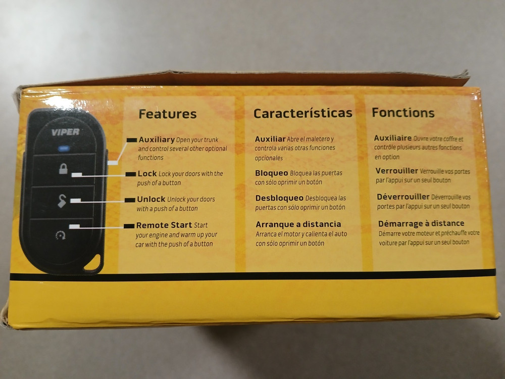 viper 4105v 1-way remote start system