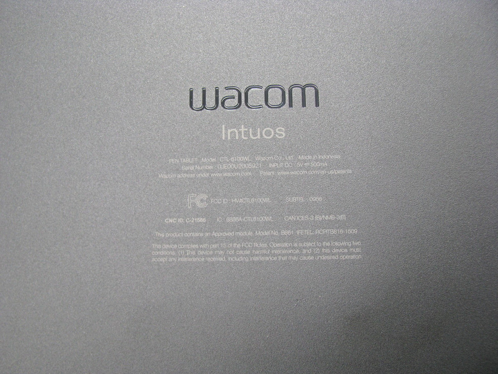 WACOM INTUOS CTL-6100WL, M Wireless Bluetooth/ USB Graphics Drawing Pad, PC/ Mac