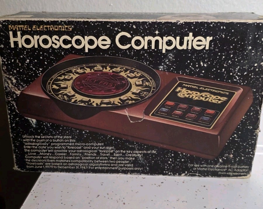 VINTAGE MATTEL ELECTRONIC HOROSCOPE COMPUTER 1979 UNTESTED