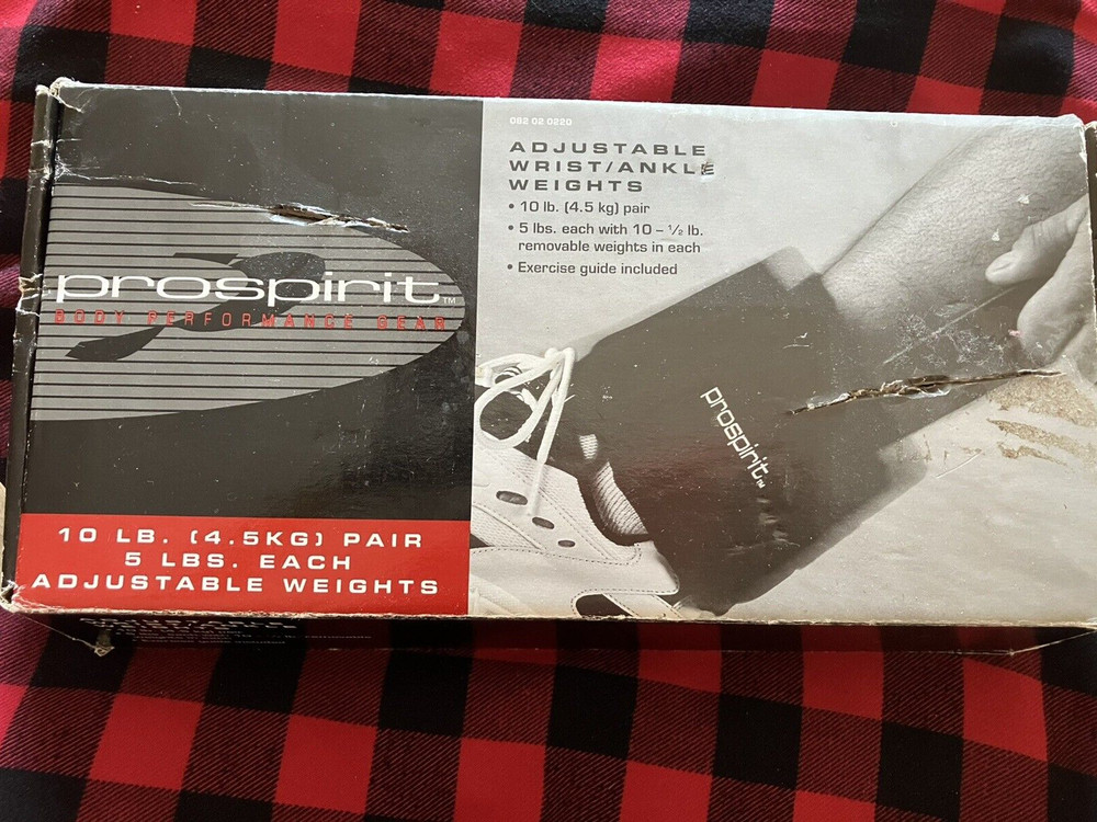Pro spirit adjustable ankle and wrist weights OPEN BOX