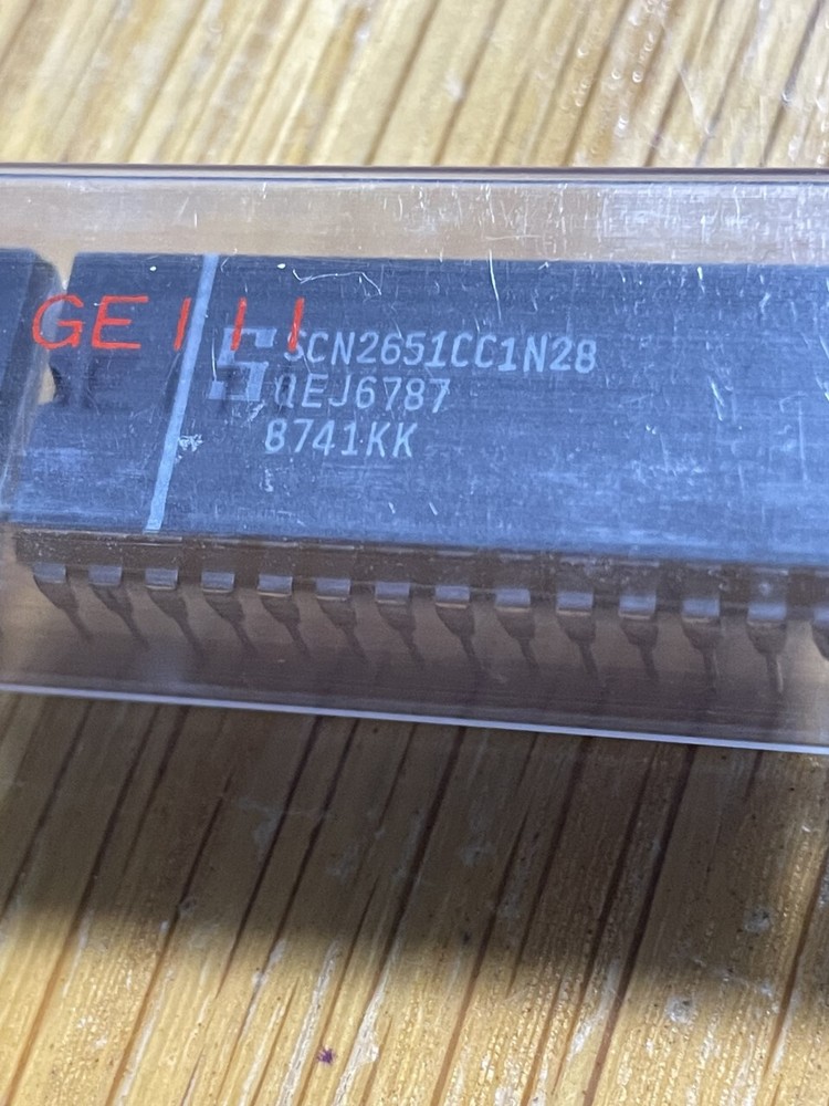 TWO (2) Signetics SCN2651CC1N28 ,  Programmable Communication controller, PDIP28