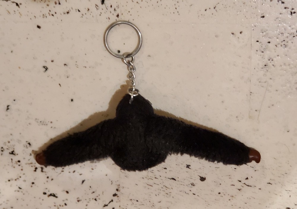 KIPLING Monkey Gorilla Keychain Black Davina Keyring