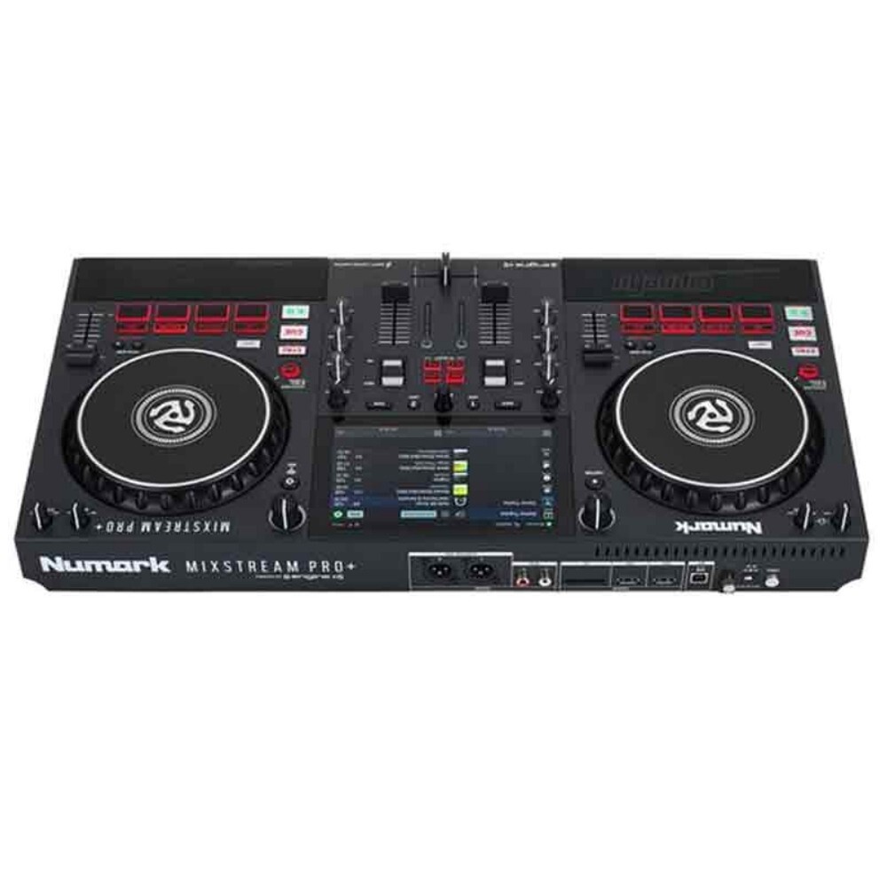 NUMARK MIXSTREAM PRO + Double Deck WiFi DJ Controller with Built-in Speakers