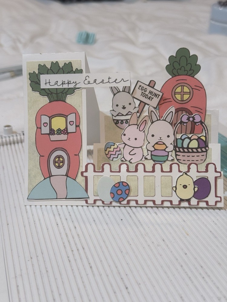 Stampin Up Card Kit Easter Bunny Carrots Train Eggs