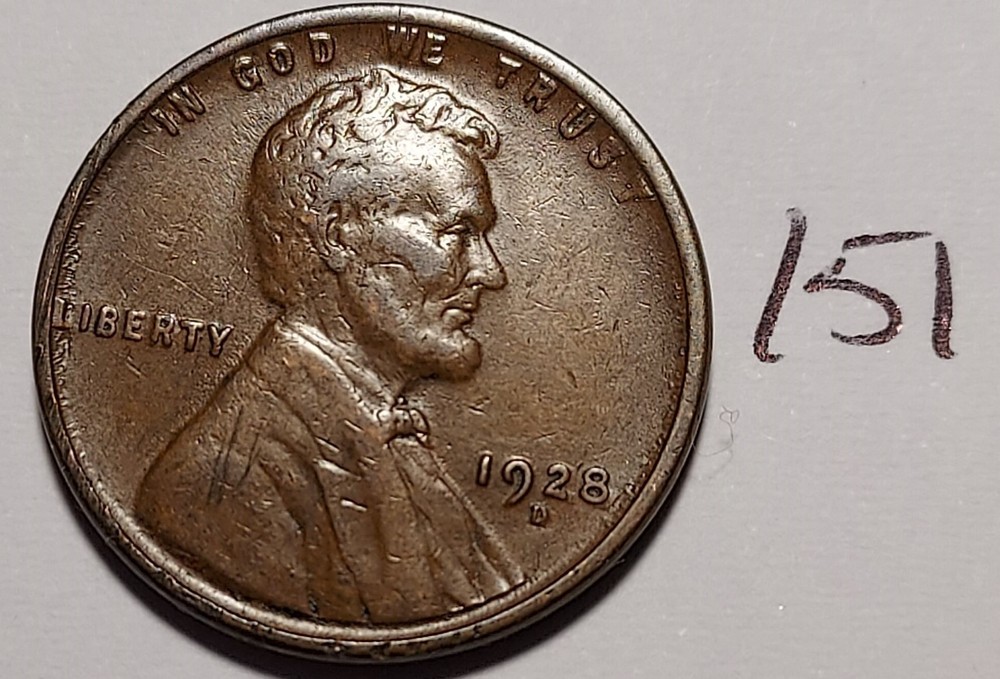 1928-D Lincoln Wheat Cent       #151