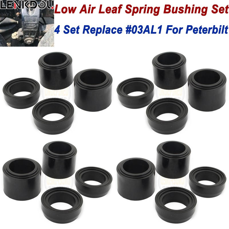 Polyurethane Low Air Leaf Spring Bushing Kit For Peterbilt -- Replacing # 03AL1